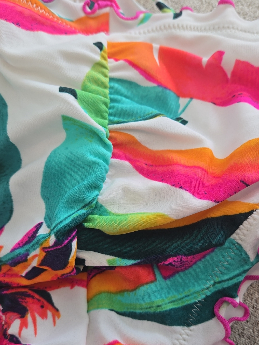 Hula Honey White Tropical Print Bikini - Picture 14 of 14